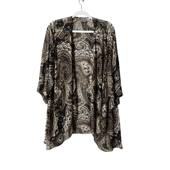 Chico's Tops - Chicos Womens Silk Coverup Wrap Size XL  Floral Sheer Artsy Fairycore Whimsical